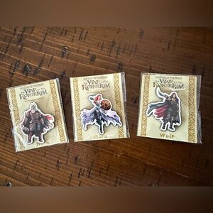 The Lord of the Rings: The War of the Rohirrim (3) 2024 Pins - Helm/Héra/Wulf